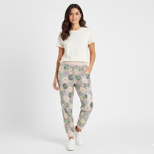 Anthropologie Eva Franco Floral Fernanda‎ Sequined Joggers Cottage-Core Boho